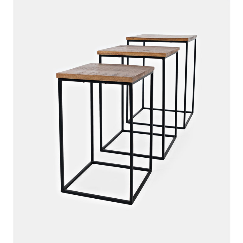 Set Of 3 Modern Rustic Nesting Tables Set Of 3 Modern Rustic Nesting Tables
