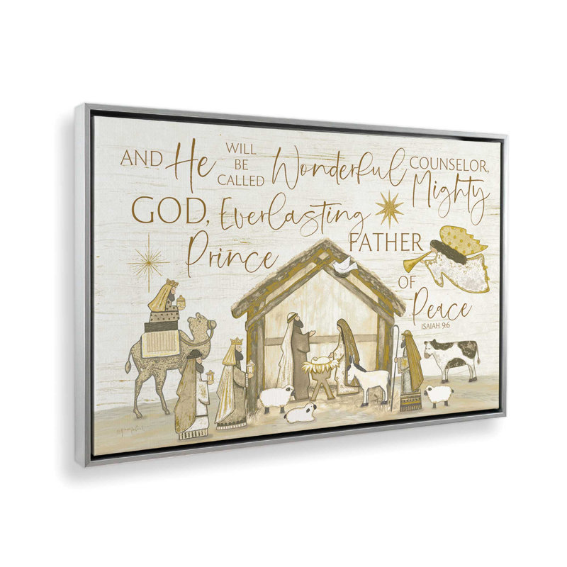 «He Will Be Called» par Annie Lapoint, reproduction d'art, H 33,5 po x l 49,5 po, Argent, Toile avec cadre