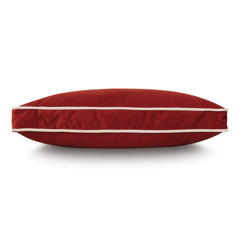 Uma Velvet Pillow Cover & Insert, Rust