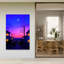 Dreamy Japanese Twilight Contemporary Wall Art Print 1 Piece Wrapped Canvas Wall Art-585383270