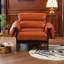 Fauteuil rétro en cuir ciré à l'huile - Confort de type nuage avec mortaise et menuiserie Tenon-1072258242