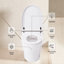 Toilette intelligente chauffante sans bidet