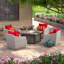 Cannes Outdoor 5 - Piece Conversation Set-872452199