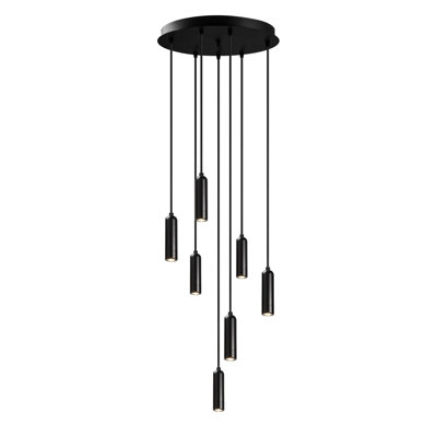 7 - Light Black LED Cluster Pendant
