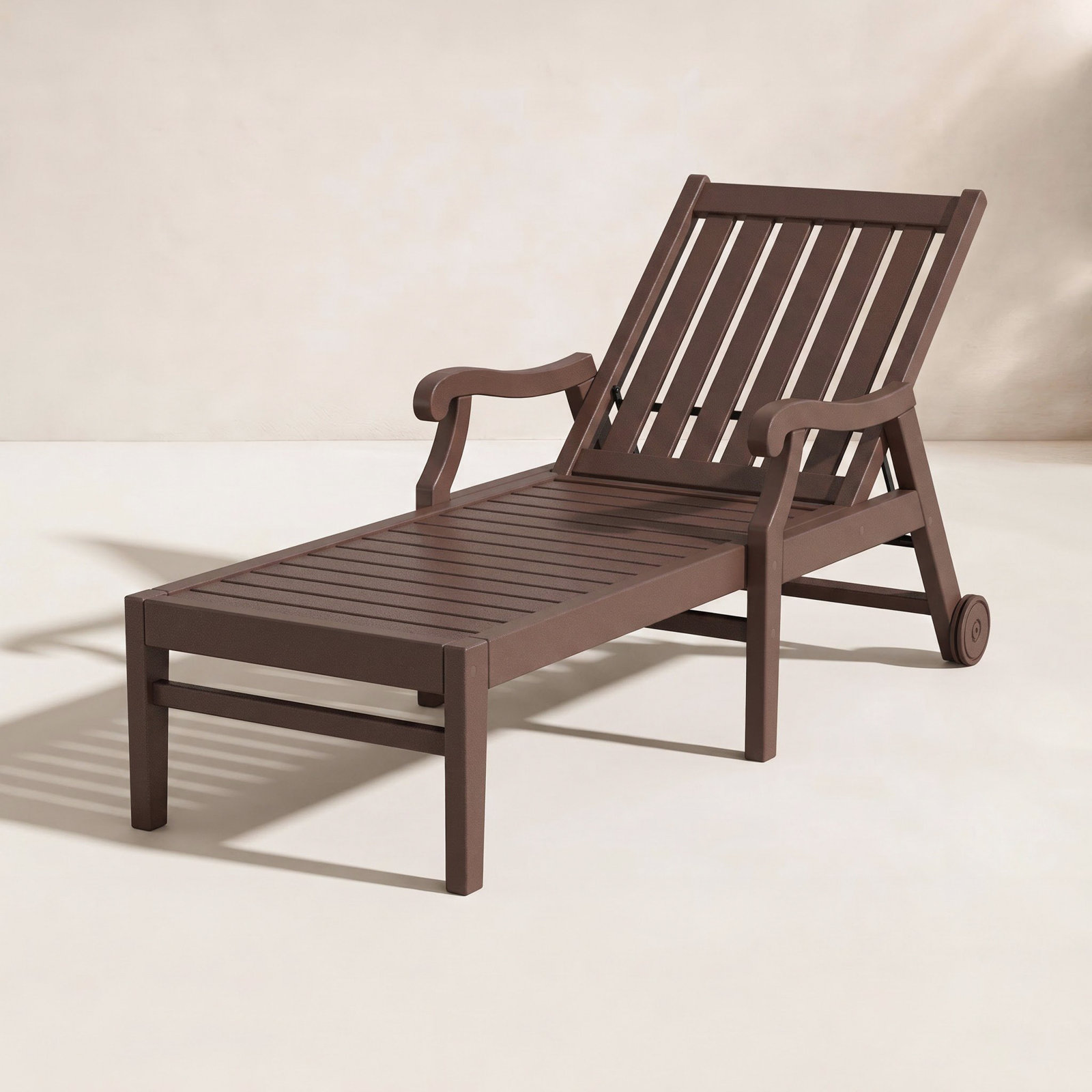POLYWOOD® Verlyn 30" Patio Chaise Lounge, Mahogany
