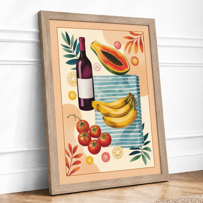 Produce And Botanics Modern - Print, A1 - 84.1 x 59.4 cm, Oak