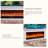 78.74"White Solid Wood Simulated Flame TV Cabinet Heating Electric Fireplace-669473655