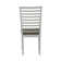 Luz Linen Ladder Back Side Chair in White