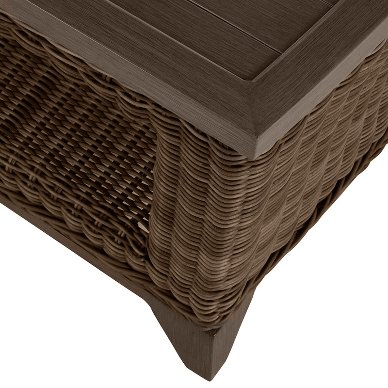 Astoria Outdoor Coffee Table, Raffia/Oak