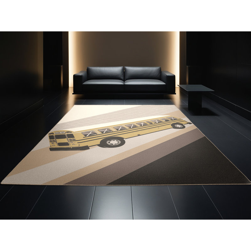 Tapis beige classique à motif de treillis Rory, 8 x 10