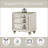Beige Velvet Nightstand