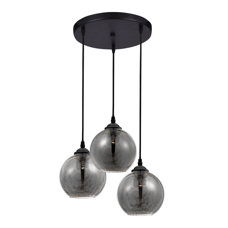 Adelina 3 - Light Black Cluster Pendant