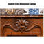 European-style luxury carved fireplace with solid wood-149197983-149197982