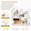Ensemble de 3 boîtes de rangement pour biberons en acrylique, tiroir transparent empilable pour comptoir, meuble-lavabo, salle de bain, armoire et garde-manger, 2S1L