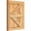 TimberCraft 5 3/8 "encadré avec panneaux n-lattes avec Z-Bar, cèdre rouge de l'Ouest-36420921-36420913