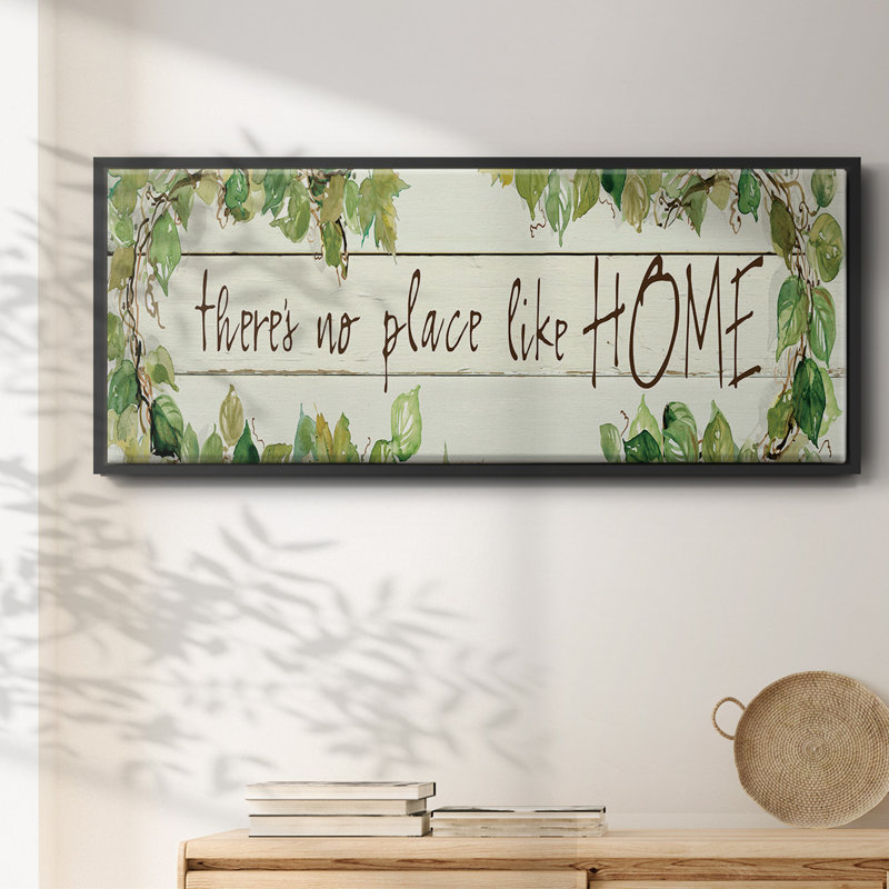 No Place Like Home - Toile encadrée, H 12 po x l 30 po