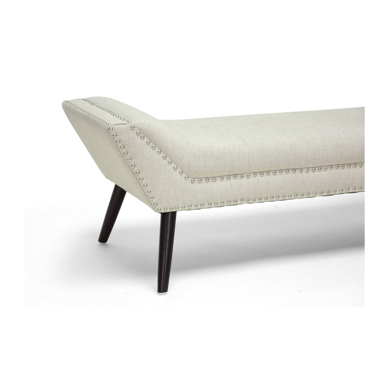 Weside Upholstered Bench, H47 x W133 x D43cm, Beige