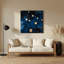 Art mural en métal Sci Fi Minimal constellation
