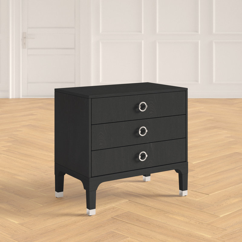 Longhin 30'' W Nightstand, Black