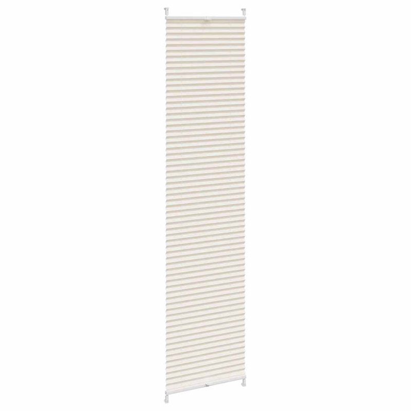 Room Darkening Pleated Blind, 40cm W x 200cm L, Cream
