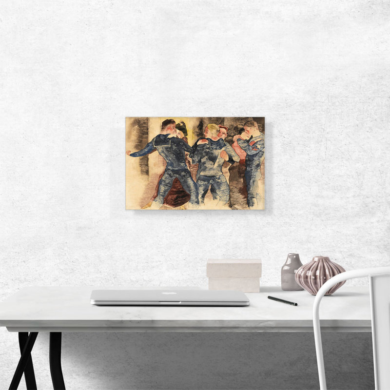 "Dancing Sailors" par Charles Demuth, reproduction d'art sur toile tendue, H 12 po x l 18 po x P 0,75 po