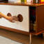 Meuble télé en bois de cerisier de style nordique-107149860