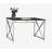 Madison office work area table MDF/Chrome Brown