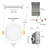 Adjustable Downlight 6'' Selectable Color Temperature Dimmable IC Rated LED Canless Recessed Lighting Kit-59898979