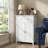 Sturdy Space Saving 2 Door Freestanding Bathroom Storage Cabinet With Smooth Pull Out Drawer And Customizable Adjustable Storage Shelf For Bathroom