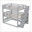 Lit superposé triple pleine grandeur avec escalier de rangement, conception séparée pour une utilisation maximale de l'espace et une durabilité accrue-1717244894