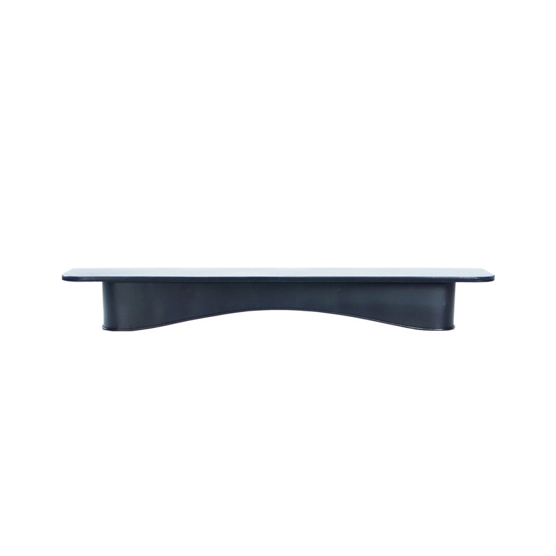 Étagère murale noire en métal 36 po., H 6 po x l 26 po x P 3,5 po