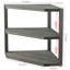 Solid + Manufactured Wood Cabinet Shelving Rack