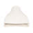 Sculptural Fluted Stoneware Porcelain 3D Print Flower Vase for Home Decor - Modern Tall Structure for Side Table Styling - Ivory & Tan-273843944