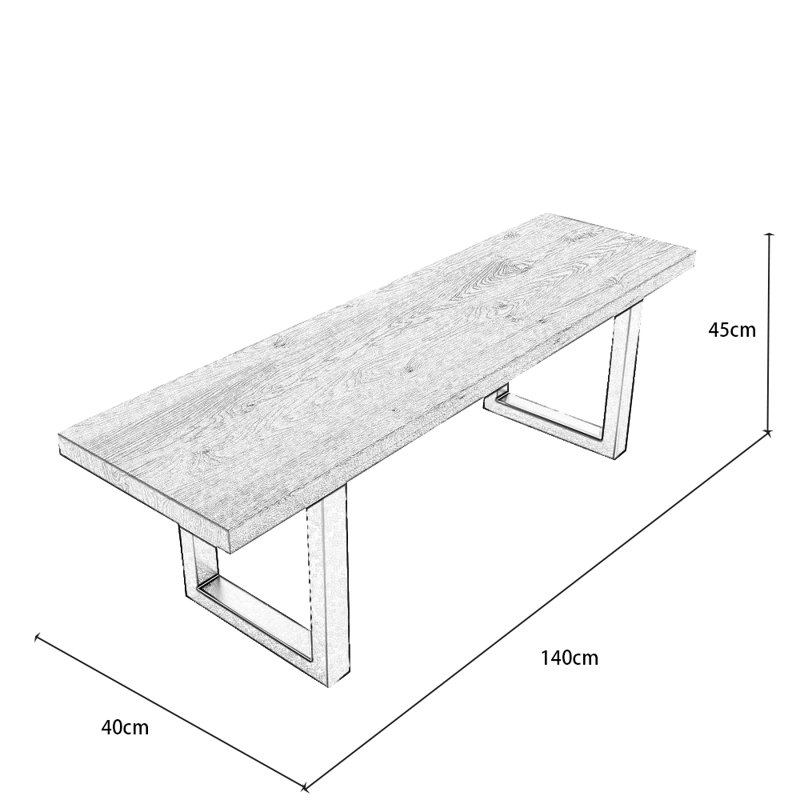 Alderson Powder Coated Steel Outdoor Bench