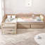 Lit plateforme simple en forme de L