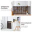 Madera Wood Free Standing Pet Gate