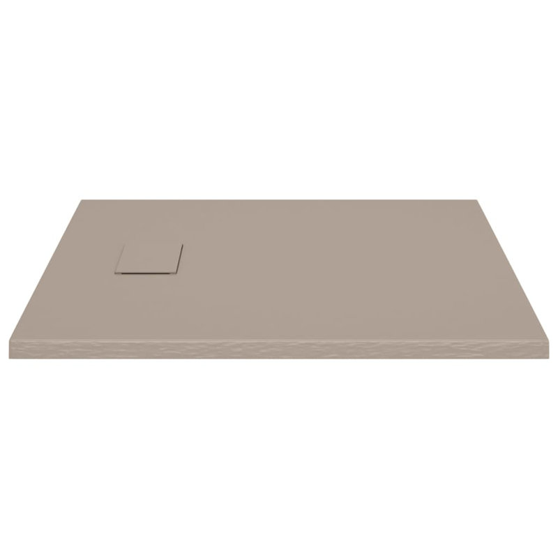 Jahnke Plastic Shower Tray, Brown, 2.6cm H x 90cm W x 80cm D