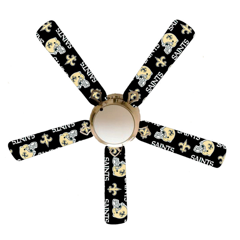 52'' Ceiling Fan with Light Kit, New Orleans Saints