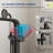 Freestanding Bathtub Faucet Floor Mount Tub Filler with Diverter & Hand Shower-121579598