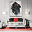 American American Feathered, couvre-chef sur toile-403454158
