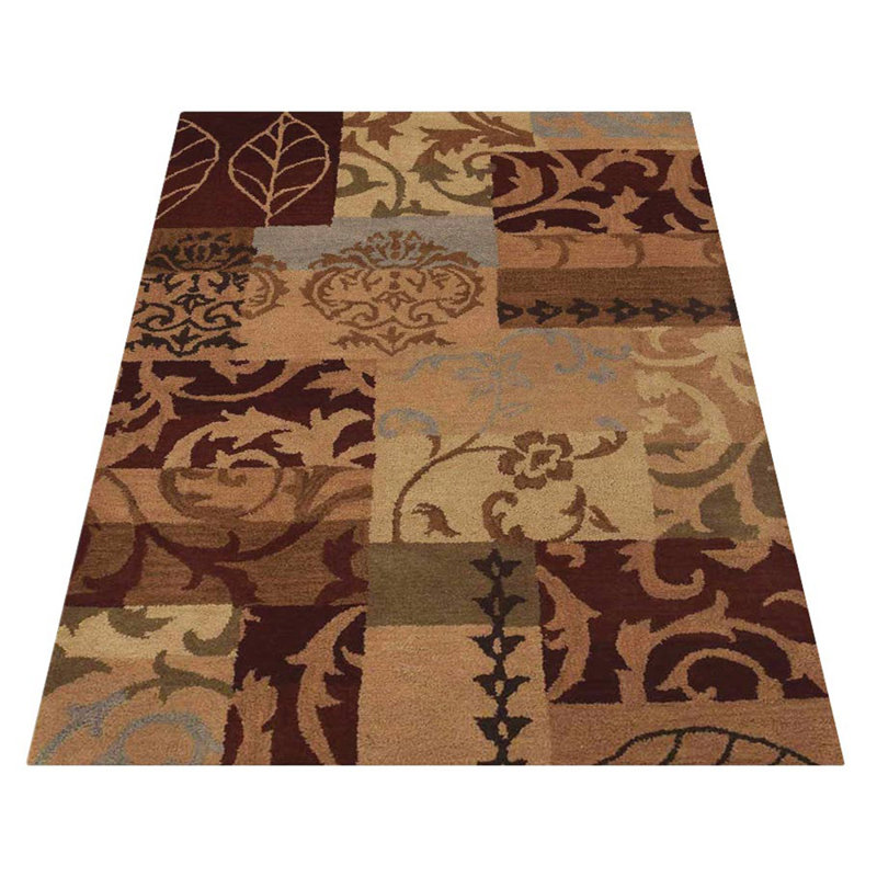 Tapis écologiques en laine touffetée à la main Calliegh, Rectangle de 5 pi x 8 pi