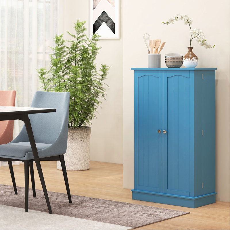 Armoire de rangement polyvalente pour un rangement organisé et élégant, Bleu