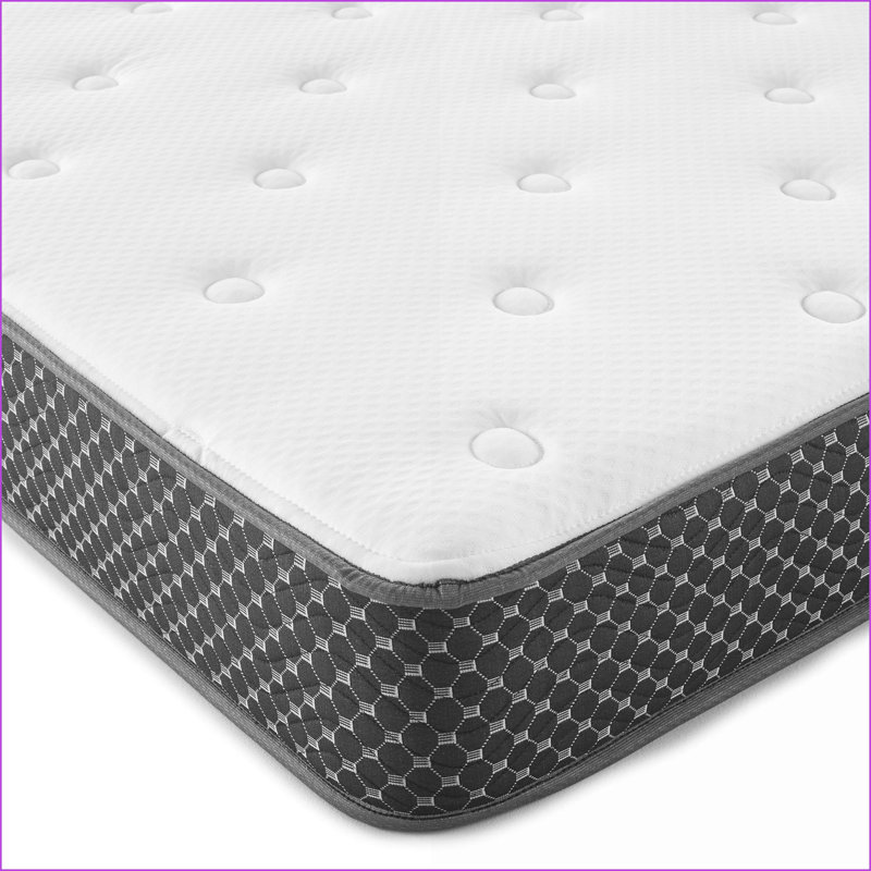 Matelas | Matelas ferme en mousse matelassée 6 po | Blanc neige | Mousse, Lit double