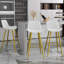 Ensemble de 3 tabourets de bar en cuir blanc Ermis-1003511559-986856479