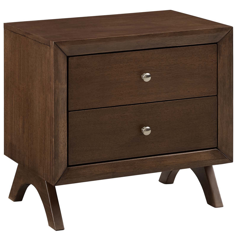 Modway Providence Nightstand or End Table, Walnut