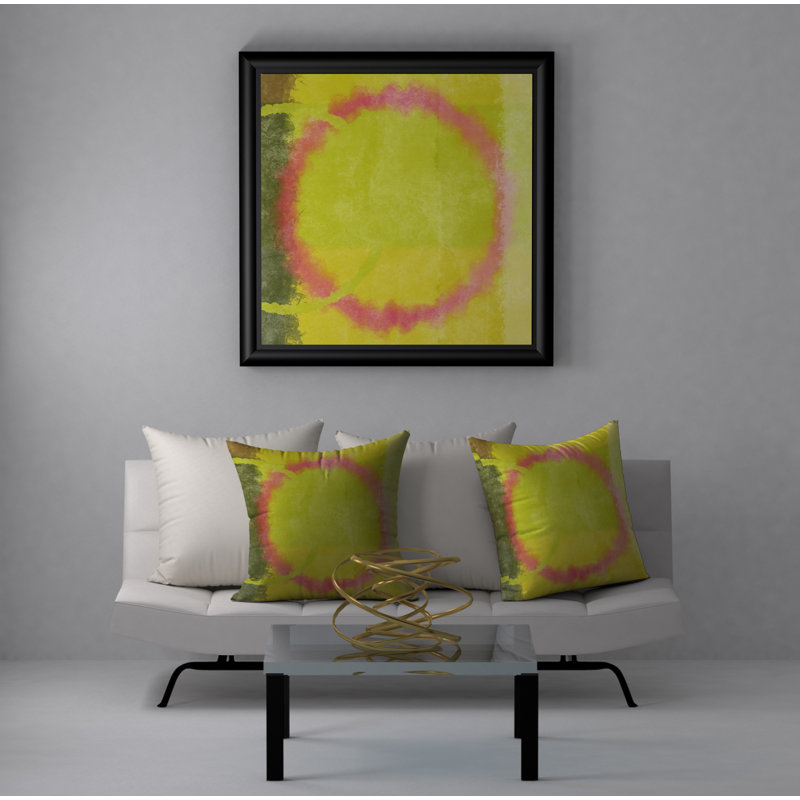 Abstract Feather Reversible Throw Pillow, 18" x 18"