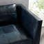 Edmond Chaise Ink Leather