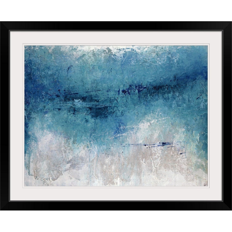 Joshua Schicker Reach III ', peinture, Cadre noir, H 35 po x l 44 po x P 1 po
