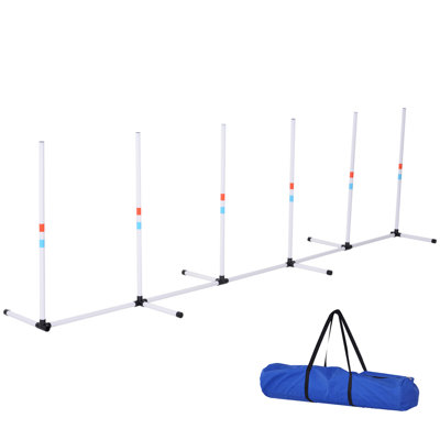 129" Adjustable Dog Agility Training Obstacle Set
