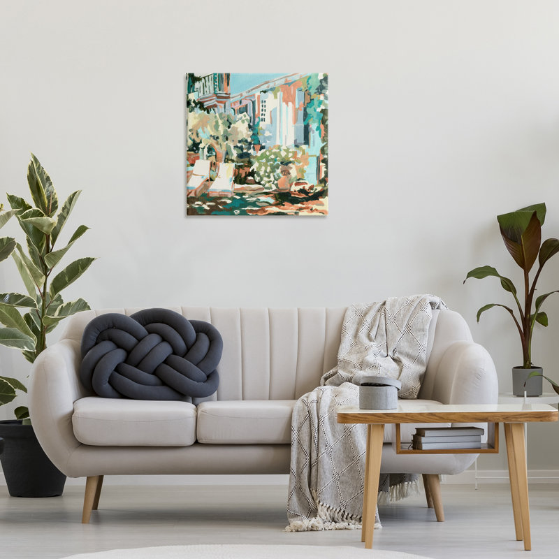 Art mural sur toile City Street Abstraction par Melissa Wang, H 24 po x l 24 po
